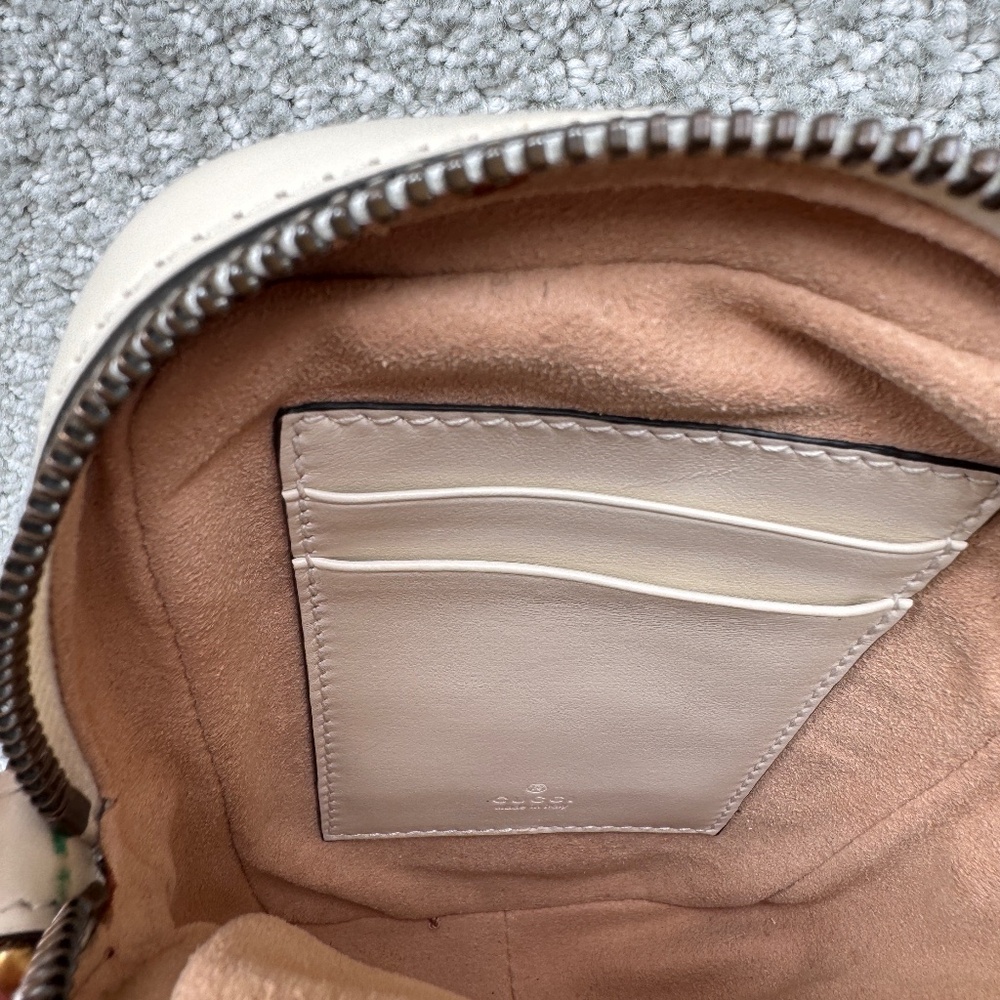 Gucci GG Marmont Vertical Phone Crossbody Bag Matelassé Leather Mini - Picture 11 of 15